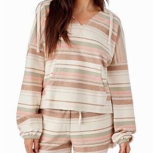 NWT - O’Neill Women’s Rosarito Striped Hoodie